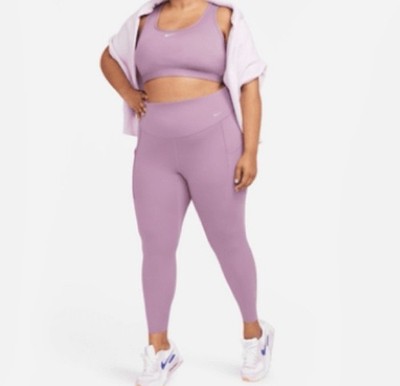 Women Nike Universa Support High- Waisted 7/8 Length  Leggings with Pockets 3XL