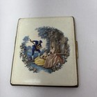 Vintage Colibri Cigarette Case Courting Couples Design Gold Made In England Rare