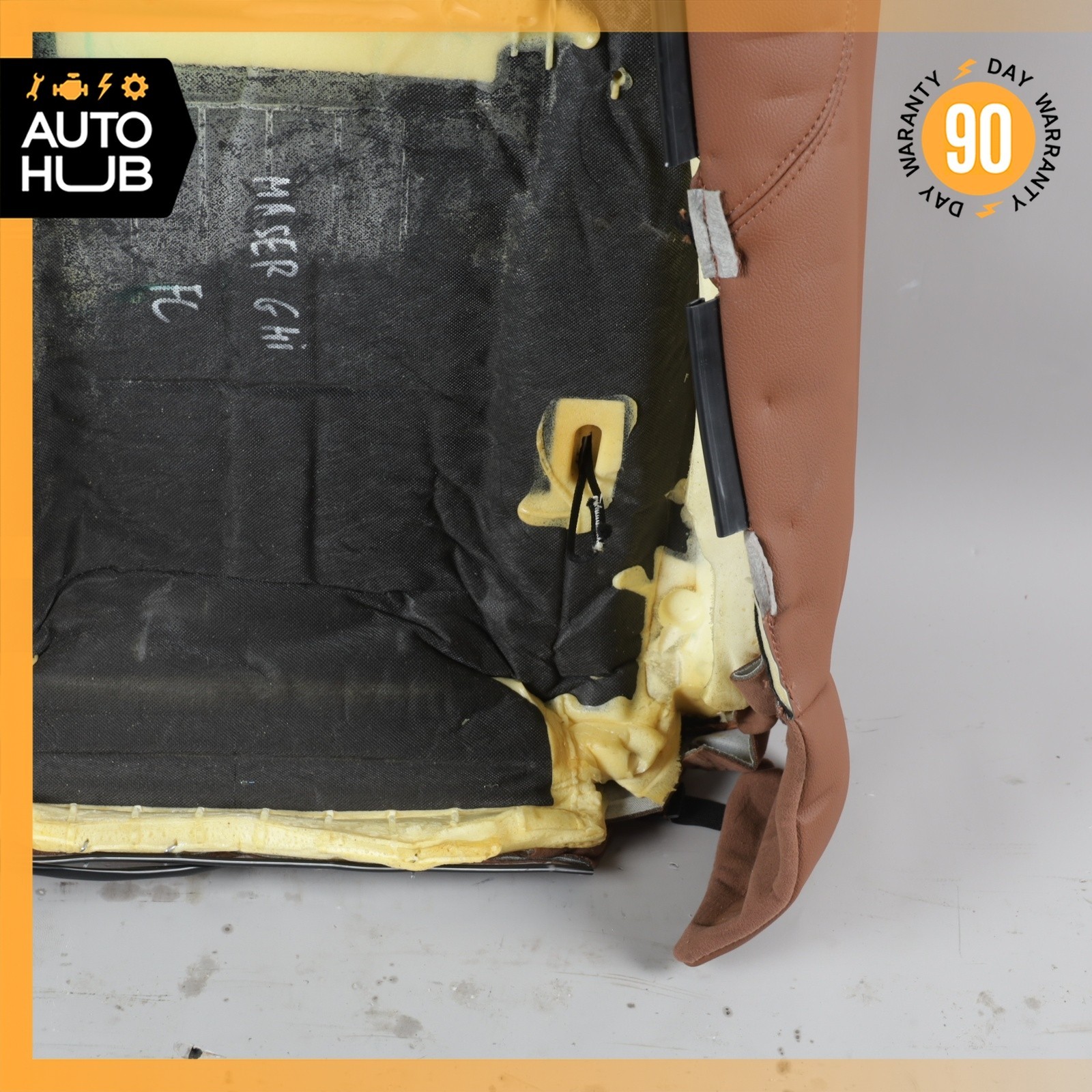 14-17 Maserati Ghibli M157 Front Left Top Upper Seat Cushion Brown OEM 68k