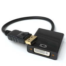 Displayport zu DVI Adapter DP zu DVI-D Konverter Full HD 1080p HDTV PC TV Beamer