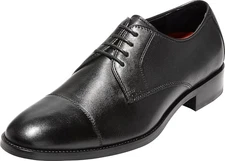 COLE HAAN MEN'S LENOX HILL CAP TOE- SIZE 10   BLACK C11630