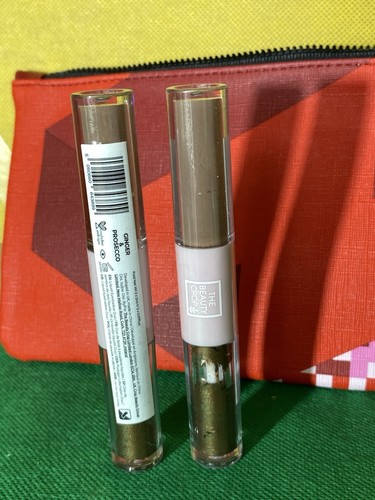 Set of 2 The Beauty Crop Eyeshadow Duo Liquid Glitter Ginger Prosecco Sealed+bag - Picture 23 of 24