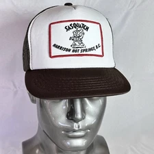 VTG (80s) “SASQUATCH Harrison Hot Springs, B.C.” Adult SnapBack Trucker Hat OSFA