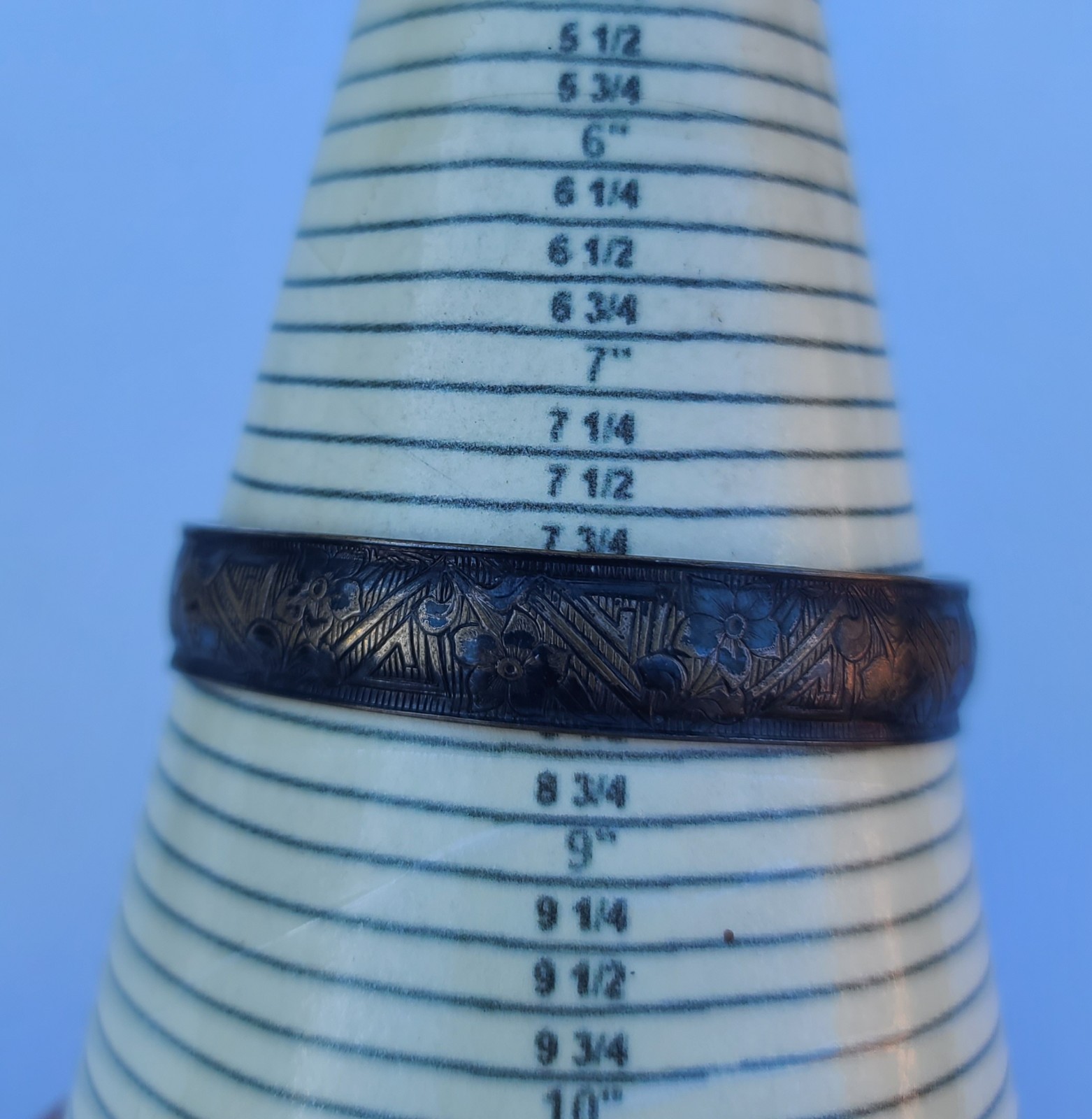 VTG Sterling 925 Solid Silver Bangle Bracelet Siz… - image 15