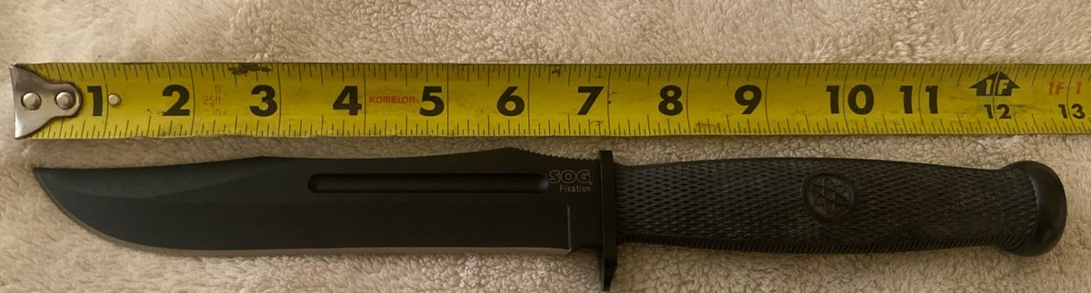 SOG Fixation Bowie Knife FX-01 7” Fixed Blade With Nylon Sheath