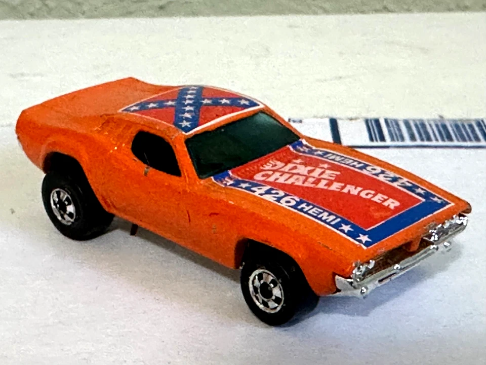 Hot Wheels Blackwall Dixie Challenger 426 Hemi Flag naranja ¡excelente estado limpio! Foto 4 de 4