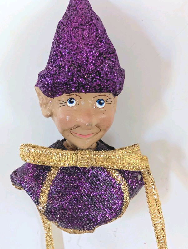 Vintage Katherine’s Collection 3.5" Jester Ornament Christmas 