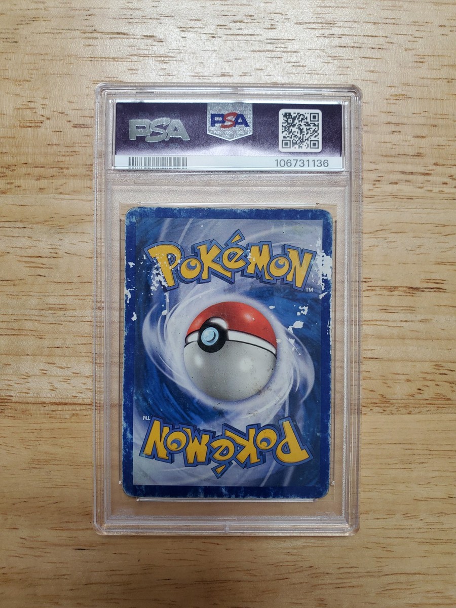 Pokemon PSA 1 Poor 2002 Mewtwo 20/165 Expedition Holo Card Swirl