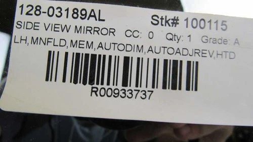 2011-2013 Kia Optima Driver Side View Mirror Heated Gray Turn Signal Hybrid