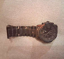 Herren Armbanduhr analog schwarz Metallarmband rund Baton-Indizes …