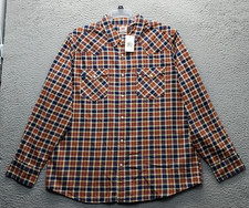 Levi's Western Shirt Men XL Multicolor Plaid Standard Fit Long Sleeve Pearl Snap