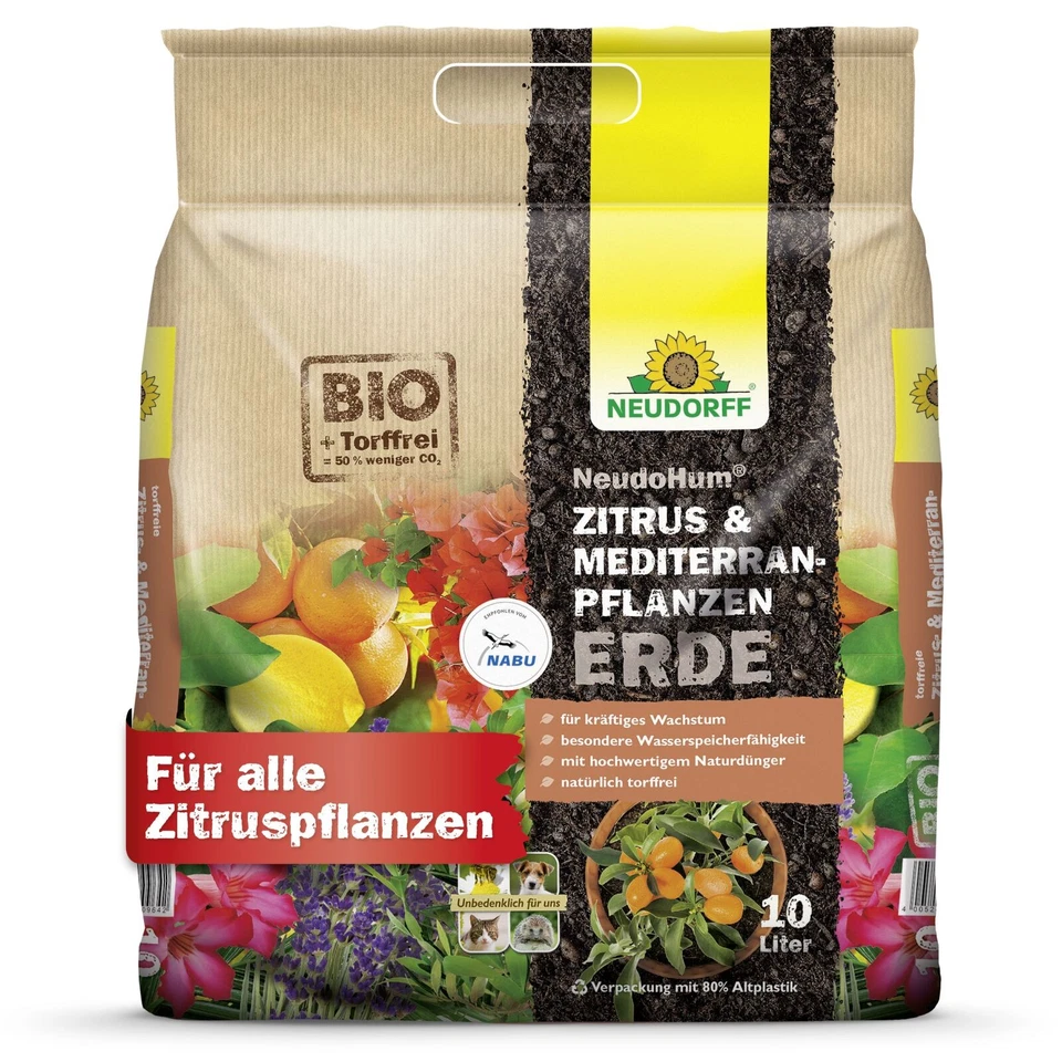 Neudorff Neudohum Mediterranpflanzen- und PalmenErde 10 Liter - Erde Palmen