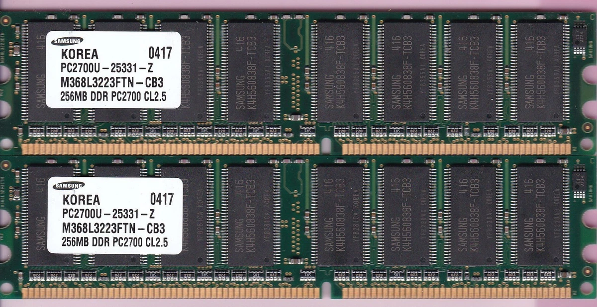 希少 CFD DDR333 256MB×2枚 PC2700 DDR1 PC-2700 (DDR-333) Bus Speed DDR1 SDRAM Computer 256 MB Capacity