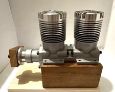 MOKI M-360 TWIN RC 60cc in-line 2-cylinder 2-stroke glow engine for R/C airplane