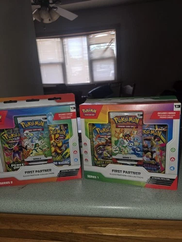 Lot Of 8 Pokemon First Partner Illustration Collection Series  1 &2