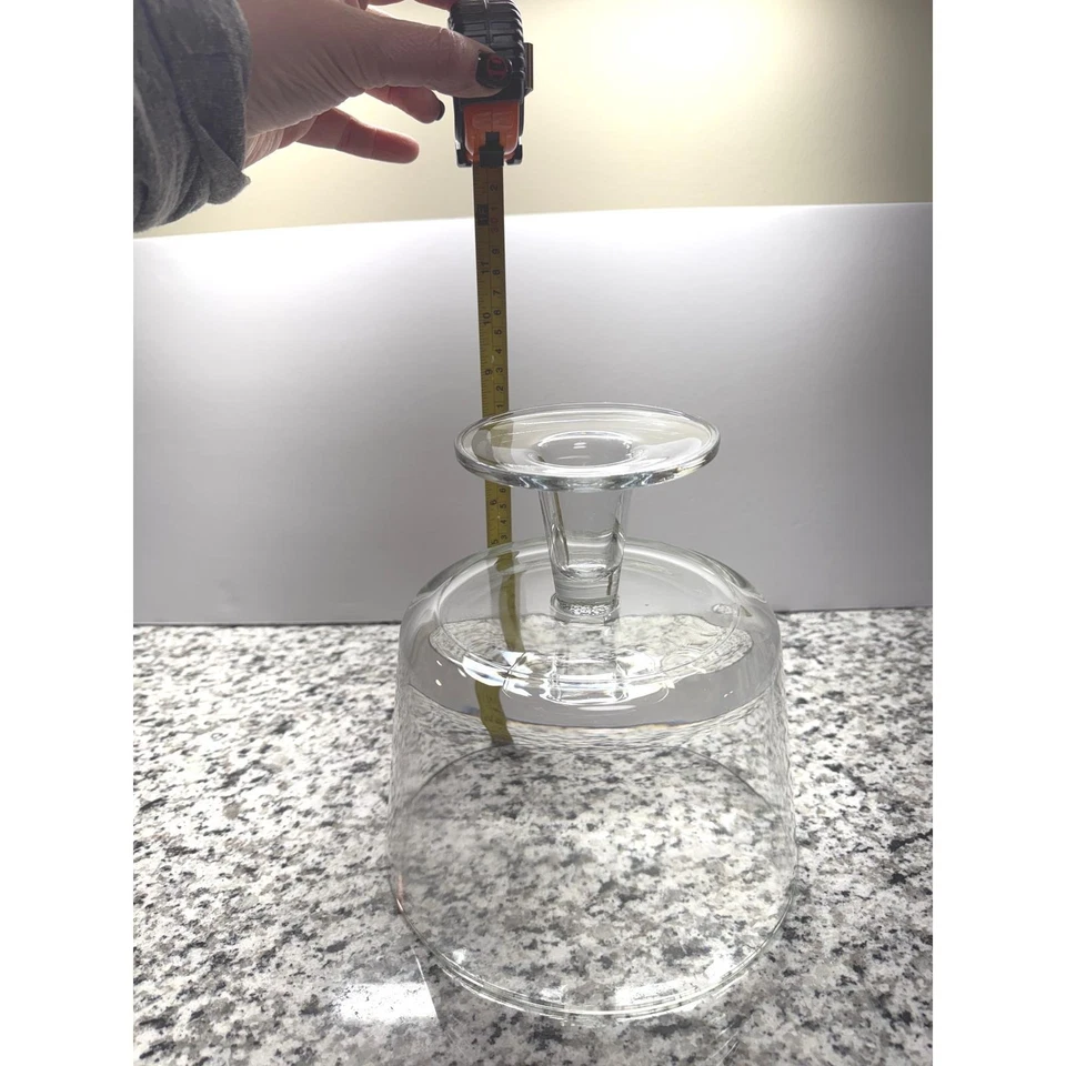 Tazón triffle vintage con patas de vidrio transparente ancla de postre presencia en cuclillas Foto 4 de 4