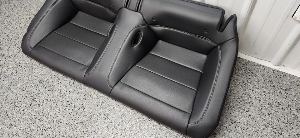 2015-2017 Ford Mustang Black Leather Seat Set OEM - Image 2 of 4