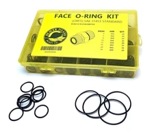 Hydraulic O-Ring Kit FACE ORFS Fittings 155 Pieces (8 Common Sizes) SAE Buna-...