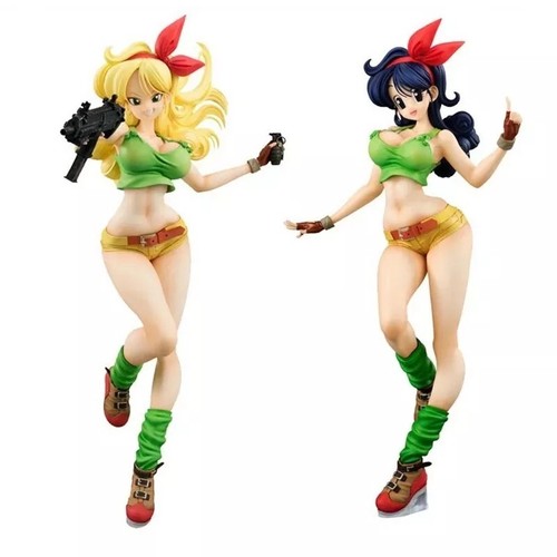 Personaggio Pranzo Sexy Biondo Statuetta Dragon Ball 20cm Collezione Manga - Foto 10 di 11