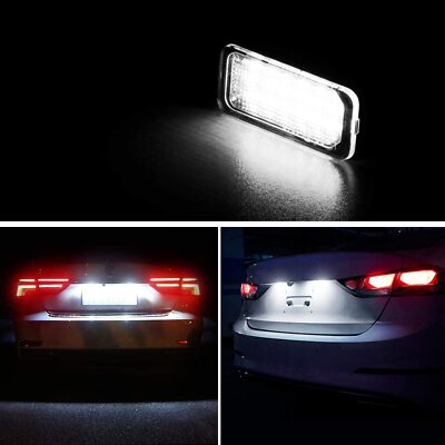 For Ford C-Max II Focus II Galaxy Fiesta VI Kuga II LED License Plate Lights *