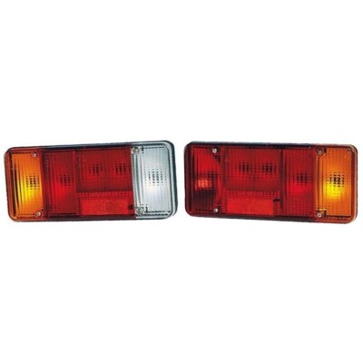 Left+Right Rear Combination Tail Lamp Lights for Iveco Eurocargo & Daily Tipper