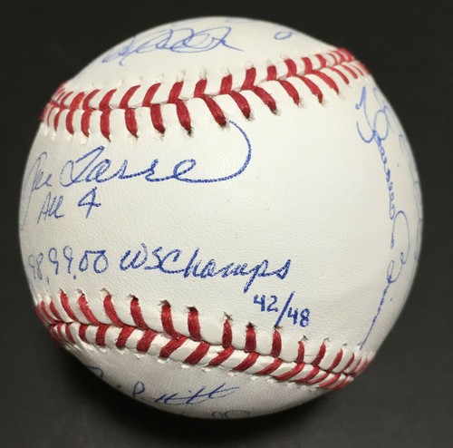 Derek Jeter Mariano Rivera WS Champs Signed Baseball 11 Auto Steiner LE 42 /48 - Picture 4 of 10