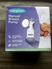 Lansinoh Manual Breast Pump 2 Flange Sizes New And Still Sealed BPA Free