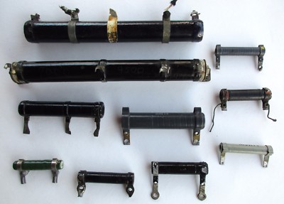 10 Vintage Resistors Ceramic Ham Amateur Shortwave Radio Aerovox, RC, Others 