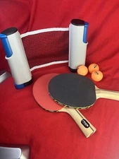 STIGA Ping Pong Paddle Table Tennis Set of 2, portable net, balls