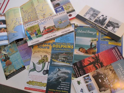 CATALINA ISLAND 14 NEW BROCHURES 2010 - 2012 MAPS ATTRACTIONS INFO DETAILS #A