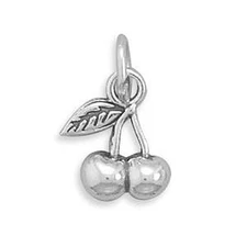 Authentic 925 Sterling Silver Two Cherries Bracelet Women's Bracelet Charm