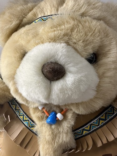 Oso de peluche Dan Dee indio nativo americano peluche marrón beige juguete de colección - Imagen 4 de 12
