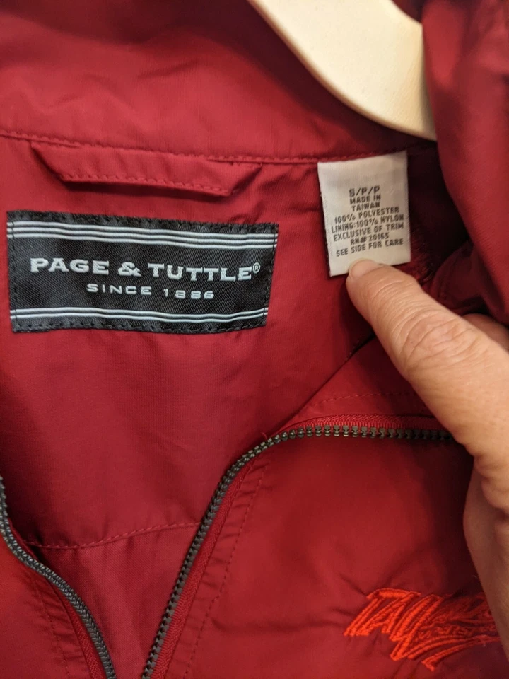 Pullover cortavientos bordado Talledega Superspeedway cremallera página y lanzadera talla SM Foto 2 de 4