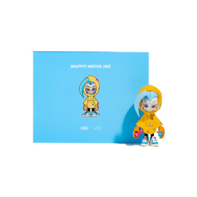 LoL League of Legends x HIF GRAFFITI WRITER JINX Figure Art Toy