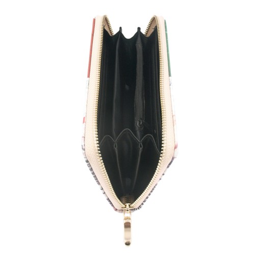 Cartera Premium World Country Flag City Print Cuero PU Cremallera Alrededor - Imagen 39 de 49