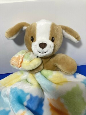 Little Miracles Brown Plush Puppy Dog Lovey Baby Security Blanket