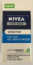Nivea Men Sensitive Gel Moisturizer 1.7 oz DAMAGED BOX