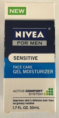 Nivea Men Sensitive Gel Moisturizer 1.7 oz DAMAGED BOX