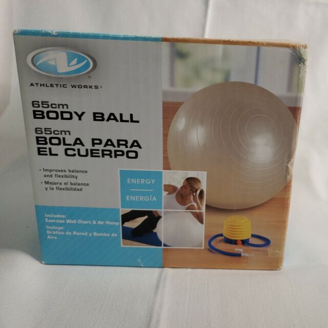 Athletic Works 65cm Exercise Body Ball With Pump for sale online | eBay