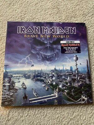Iron Maiden Brave New World 2 LP Black Vinyl SEALED Record Store