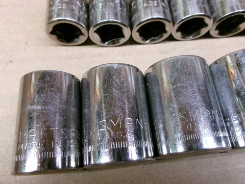 Craftsman USA 1/2" Drive 14-Piece Metric 12-PT Socket Set 9-30 MM - Bild 5 von 12