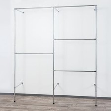 250 cm Hoch begehbarer Kleiderschrank Kleiderständer Metall Garderobenstange W02