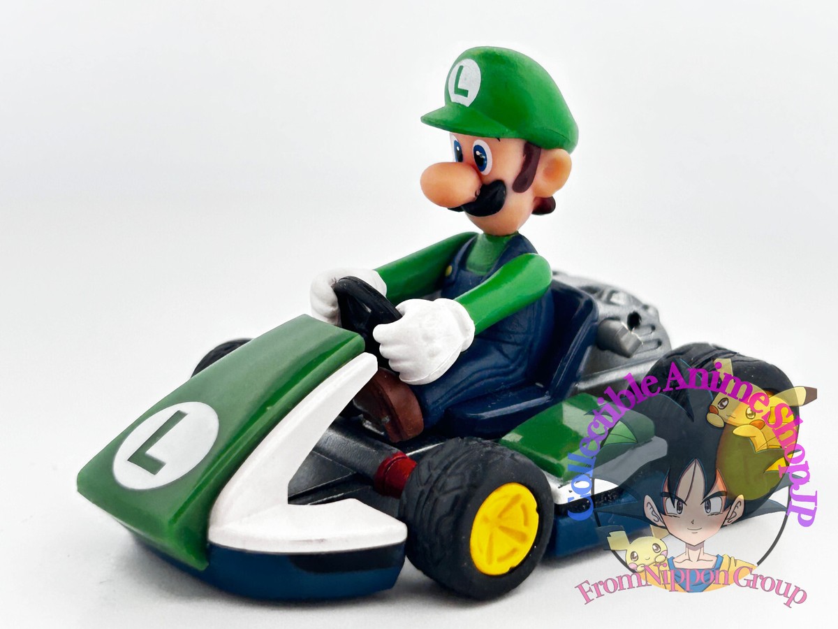 Luigi Super Mario Bros Mario Kart Mini Figure Mascot Car Toy Japanese 2014  Q4C