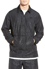 ADIDAS ORIGINALS OB COACH HALF ZIP JACKET   BLACK/ORNAMENTAL BLOCK- Small