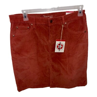 Rave 4 Real R4R Brushed Denim Rust Colored Shorts NWT