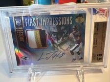 2018 Panini Illusions Lamar Jackson RPA auto #15/75 Bgs 9.5/10 Auto