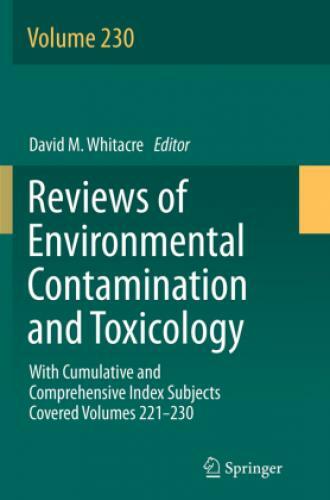 Reviews Of Environmental Contamination And Toxicology Volume With
