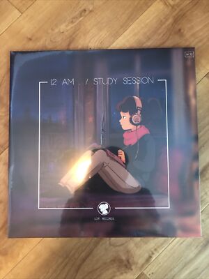 12 AM. / STUDY SESSION blue marble vinyl lo-fi lofi girl records In Hand! X/300