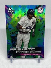 Estevan Florial 2019 Bowman Platinum RC Prismatic Prodigies Green Parallel 11/99