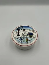 Villeroy & Boch Naïf Porcelain Trinket Box Signed Laplau Germany